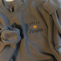 Embroidered Hello Pumpkin Sweatshirt