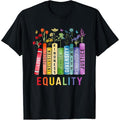 Equal Rights Book Flower Equality Peace Love Kindness Book T-Shirt made in usastyle{n002}2