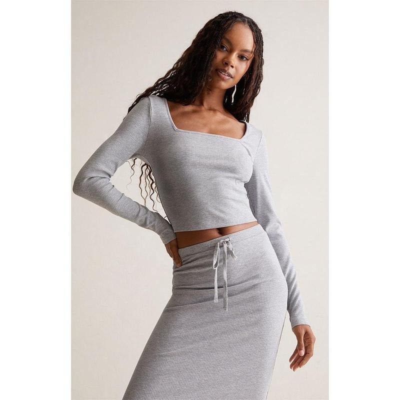 Est. PAC 1980 Women's Square Neck Long Sleeve Top