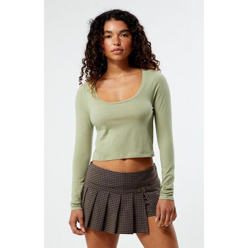 Est. PAC 1980 Women's Molly Scoop Long Sleeve Top