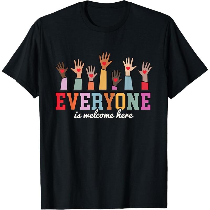 Everyone Is Welcome Here Idaho Teacher T-Shirt