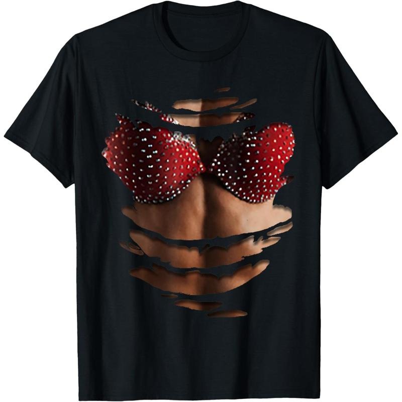 Fake Abs T Shirt Funny Bikini Body Muscle Six Pack 3D made in usastyle{n002}2