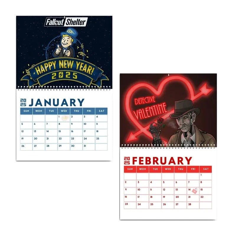Fallout 2025 Wall Hanging Calendar