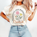 Fearfully and Wonderfully T-Shirt, Christian Floral T-Shirt, Retro Christian T-Shirt, Bible Verse T-Shirt, Wildflower Jesus T-Shirt