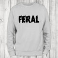 Feral Black Print Sweatshirt Classic Womenswear