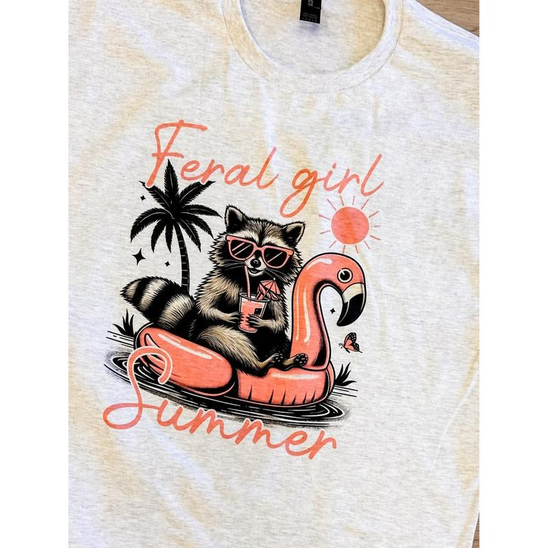Feral Girl Summer Graphic Top