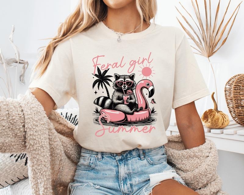 Feral Girl Summer Unisex Shirt, Feral Summer Unisex TShirt
