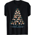 Football Christmas tree, sports enthusiast player T-shirt made in usastyle{n002}2