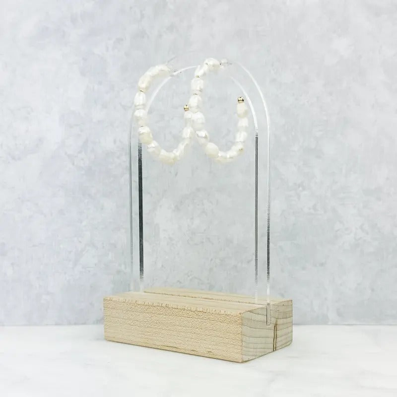 For The Win Bead Hoop Earrings