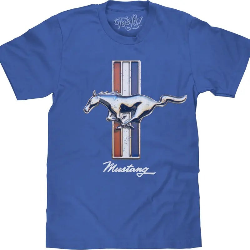 Ford Mustang Big and Tall T-Shirt - Blue