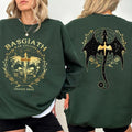 Fourth Wing Double Sided Sweatshirt, Basgiath War College Hoodie, Basgiath War College Gift, Dragon Rider Bookish, Unisex Sweater Pullover Tee