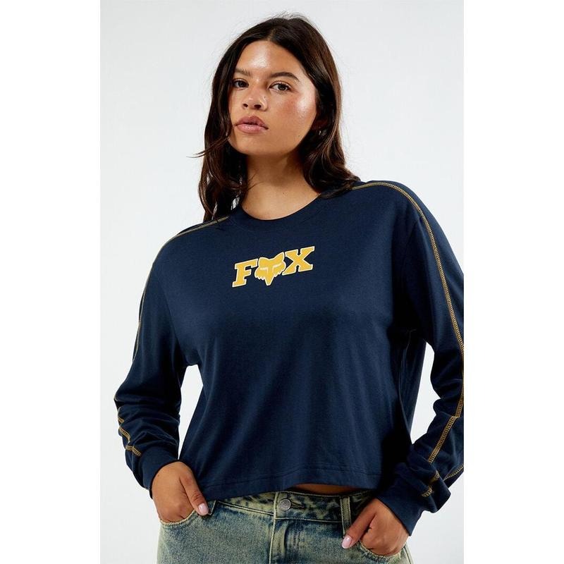 Fox Women's Long Sleeve Cropped T-Shirt