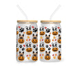 French Bulldog 16oz Halloween Glass Tumbler