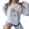 French Bulldog Astronaut Crewneck Sweatshirt