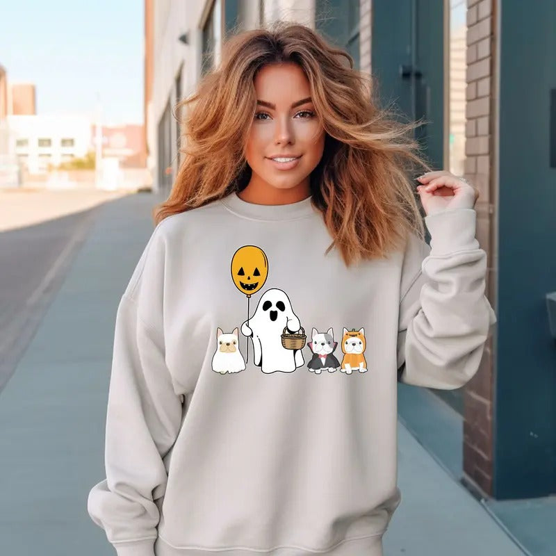 Frenchie Ghost Crewneck Sweatshirt