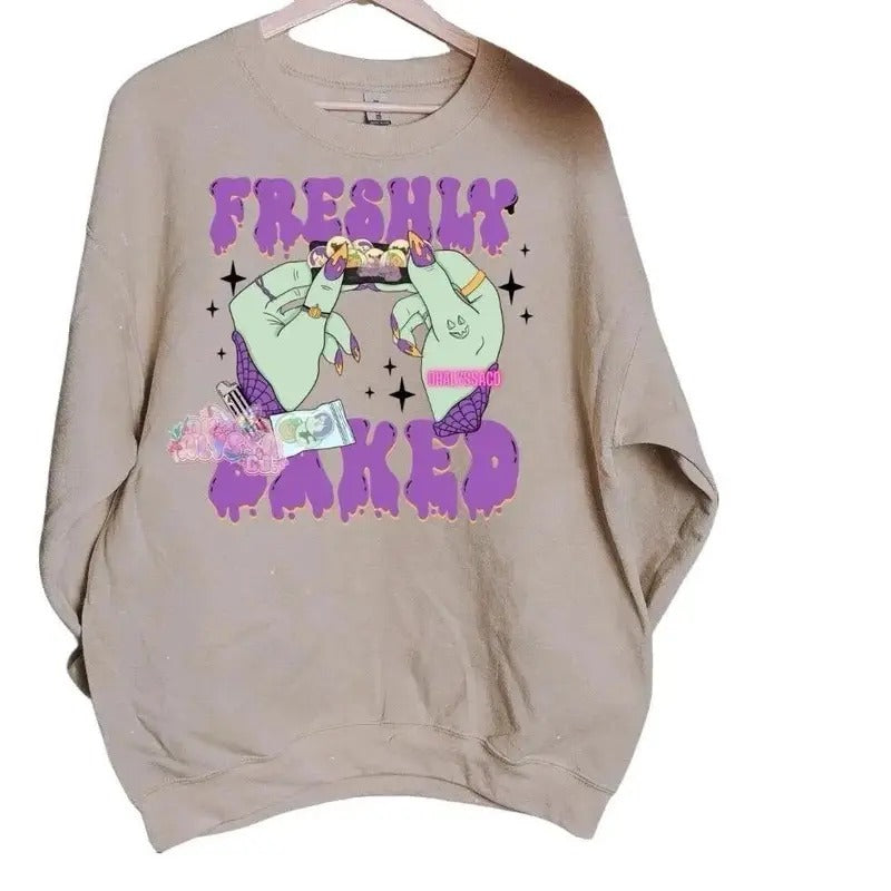Freshly Baked sweatshirt , spooky, cookies, holloween sweatshirt