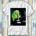 Frog Cocaine Drug Hipster Funny Narcos T Shirt, Meme Gift Funny Top Tee Style Gamer Movie Music, 100% Cotton, Crew Neck, Slight Stretch, Breathable & Wear-Resistant, All-Season Short Sleeve Tee, Perfect for Outdoor & Daily Fashion