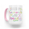 Fueled By Anxiety And Curse Words 15 Oz Mug