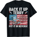 Funny 4th of July Shirts For Men, Back It Up Terry Put It In Reverse Firework Flag 4th Of July T-Shirt Menswear Top Casual Cotton Basic Fashion