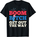 Funny 4th of July Shirts For Men, Fireworks Firing System Director Funny Boom 4th of July T-Shirt Menswear Top Casual Cotton