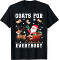 Funny Christmas Shirts, Christmas Goat Funny, Goats For Everybody Xmas T-Shirt - Menswear Top