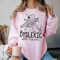 Funny Dyslexia Sweatshirt, Dyslexic With Tice Nits Shirt, Saying Y2k Gen Z Meme Shirt, SPED Teacher Sweatshirt Retro Style Casual Comfort Comfy Cotton