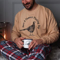 Funny Festive Pheasant Sweatshirt for Winter Holidays