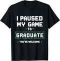Funny Gamer Shirts, Special Gifts For Gamers, Funny Gamer Graduate Graduation T-Shirt Menswear Top Casual Classic