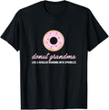 Funny Grandma Shirt, Gift For Grandmother, Donut Grandma T-Shirt Funny Cute Sprinkles Trendy Gift Casual Cotton Top