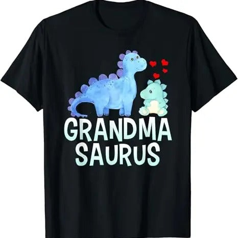 Funny Grandma Shirt, Gift For Grandmother, Grandmasaurus T-Shirt Casual Cotton Top