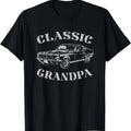 Funny Grandpa Classic Car Graphic T-Shirt