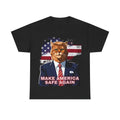 Funny Meme Cat "MAke America Safe Again" Graphic Shirt