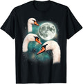 Funny Meme Shirts For Men, 3 Swans Funny Bird Meme T-Shirt Menswear Top