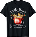 Funny Mexican Christmas Shirt, Christmas Gift, Funny Xmas Tis The Season For Tamales Christmas Mexican Food T-Shirt - Menswear Top