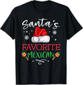 Funny Mexican Christmas Shirt, Christmas Gift, Santa's Favorite Mexican Funny Pajama Christmas Mexico Gift T-Shirt - Menswear Top