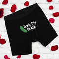Funny Pickle Men boxer, Valentine Men Underwear Gift, Husband Birthday Present Boxer, Gift For Boyfriend, Groom Wedding Gift Underwear.