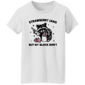 Funny Racoon Strawberry Jams But My Glock Don't Unisex Shirt