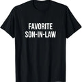 Funny Son-in-law Shirt, Favorite Son-In-Law - Menswear Casual Cotton men  gifts