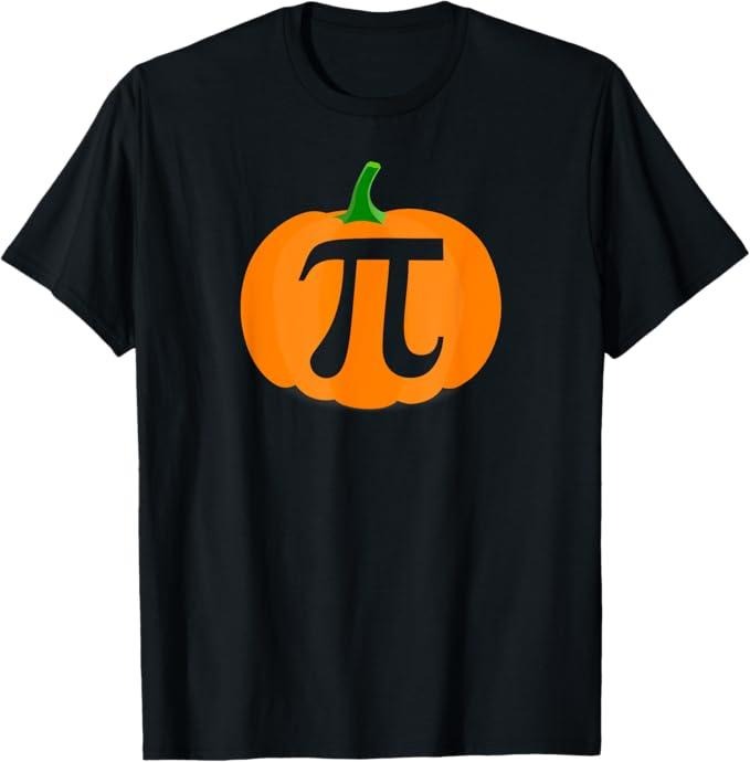 Funny Thanksgiving Shirts, Pumpkin Pi Funny Halloween & Thanksgiving Pumpkin Pie T-Shirt - Menswear Top