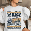 Funny Thanksgiving Wkrp Turkey Sweatshirt TShirt, First Annual Wkrp Thanksgiving Day, Unisex Short Sleeve Tee
