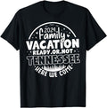 Funny Vacation Shirt, Family Vacation 2024 Tennessee Trip Funny Here We Menswear Casual Cotton