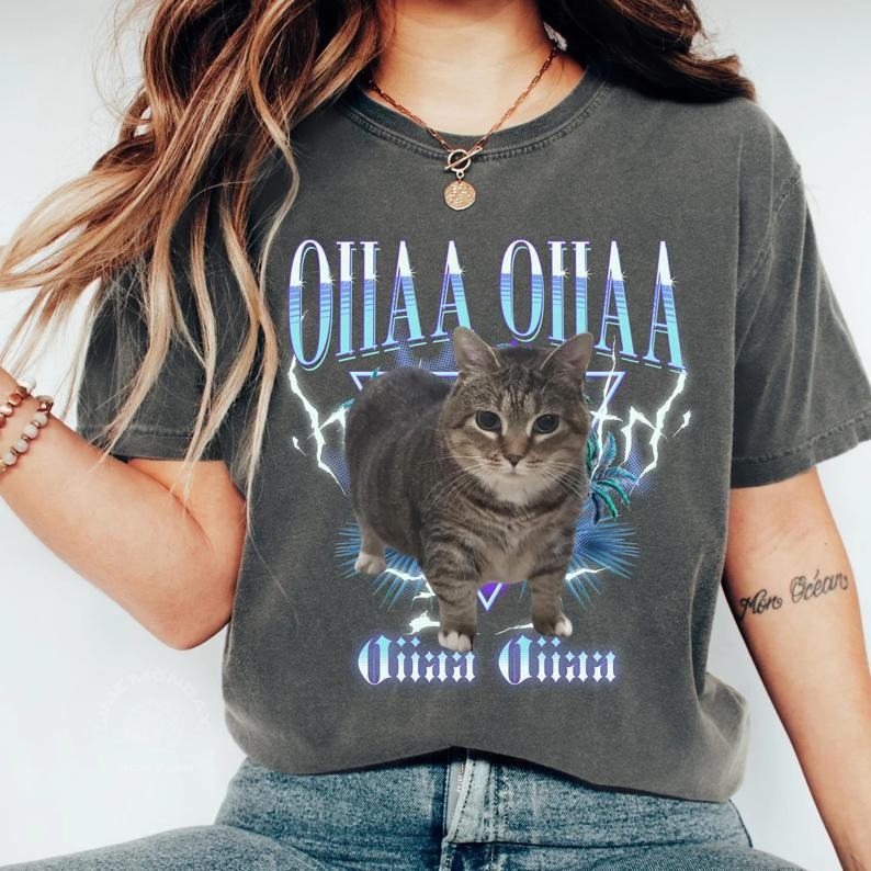 Funny Viral Spining Cat Meme Shirt, Oiiaa Oiiaa Cat Brainrot Shirt, Uiia Uiia Cat Tee, Unhinged Tee, That Go Hard Brainrot