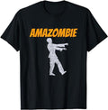 Funny Work Shirts, Amazombie Coworker Gift Associate Warehouse Zombie T-Shirt Tee Casual Cotton