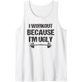 Funny Workout Weightlifting Quote Gift Bodybuilding Gym Tank Top made in usa