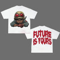Future Is Your Big Face Fashion Flame GraphicT Shirt Y2k Design New Streetwear