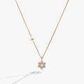Star of David Delicate Pave Crystal Pendant Necklace