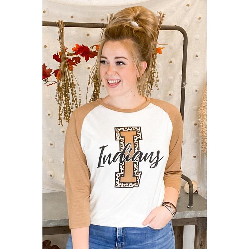 Game Day Leopard Mascot Raglan
