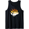 Gay Bear Flag Bear Paw Tank Top