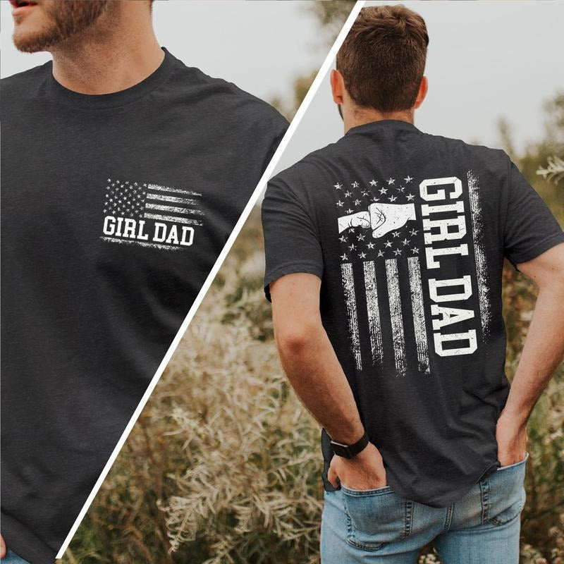 Girl Dad T-shirt, Proud Dad of Girl Shirt, Fathers Day Gift from Daughter, Gift for Dad, New Dad Tee