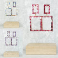 Glimmer Glass Square Earrings *Final Sale*
